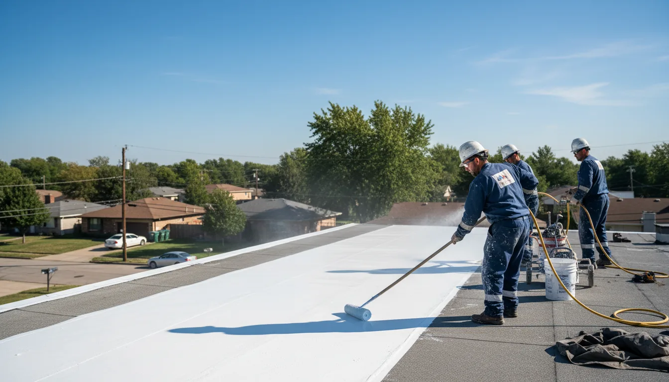 Commercial roof coating in Brainard, NY near me